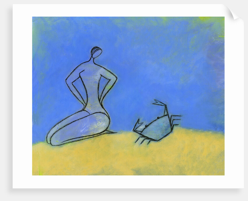 Woman and Crab by Anonymous