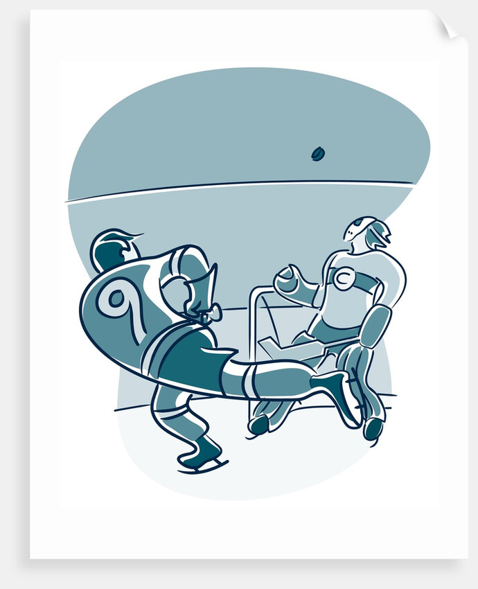 Playing Ice Hockey by Anonymous