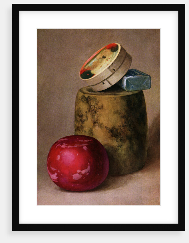 Illustration of four types of cheese by Anonymous