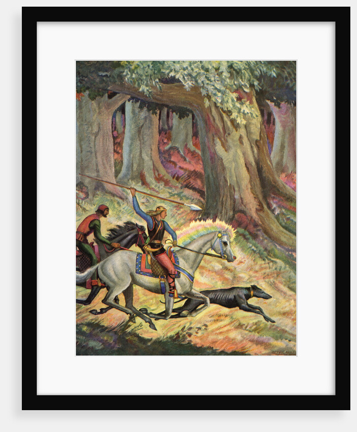 The Hunt in the Odenwald by Peter Hurd