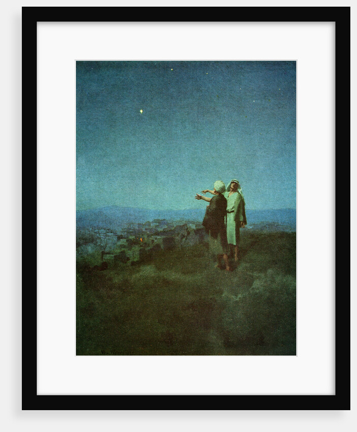Illustration of Appearance of Star of Bethlehem by W.L. Taylor