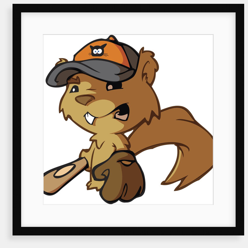 Squirrel Baseball Player by Anonymous