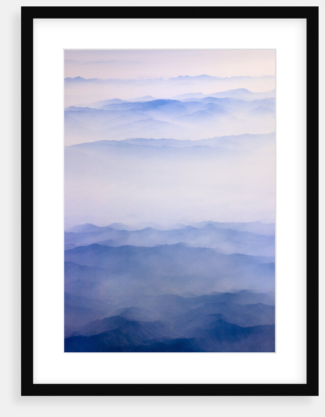 Misty mountain range by Anonymous
