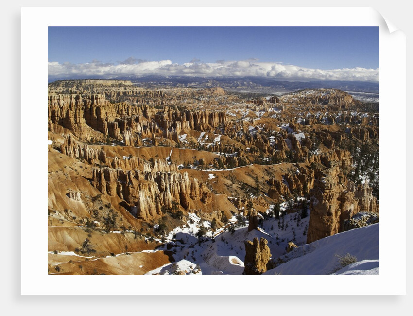 Snow at Sunset Point in Bryce Canyon National Park by Anonymous