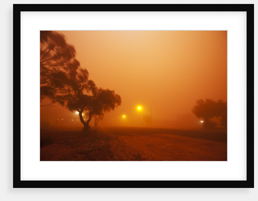 Dust storm in the Australian Outback by Anonymous