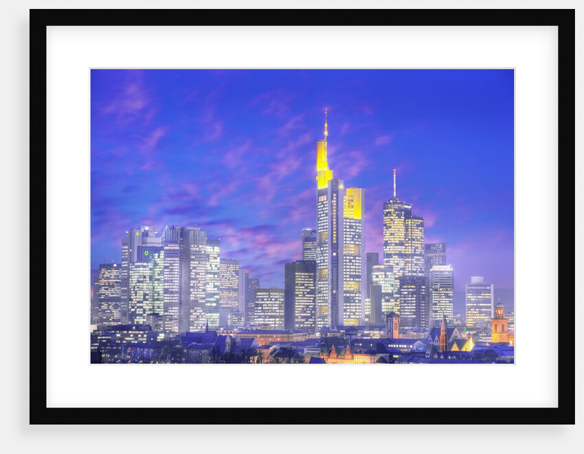 Skyscrapers in Frankfurt by Anonymous