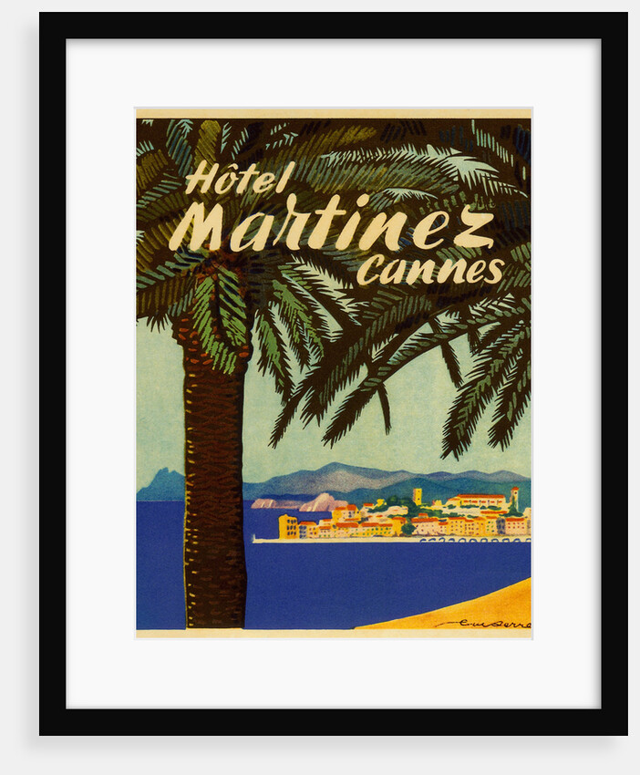 Hotel Martinez Cannes Luggage label by Anonymous