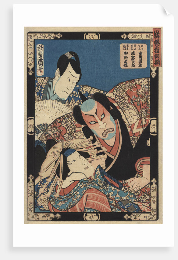 Three Kabuki Actors by Toyokuni III