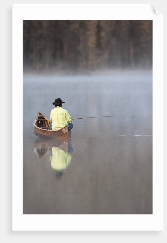 Man fishing by Anonymous