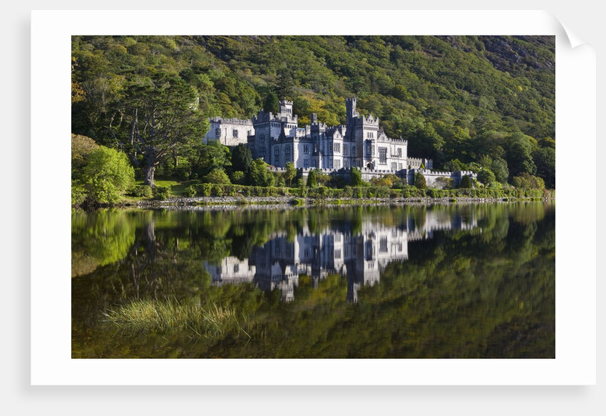 Kylemore Abbey reflected in lake by Anonymous