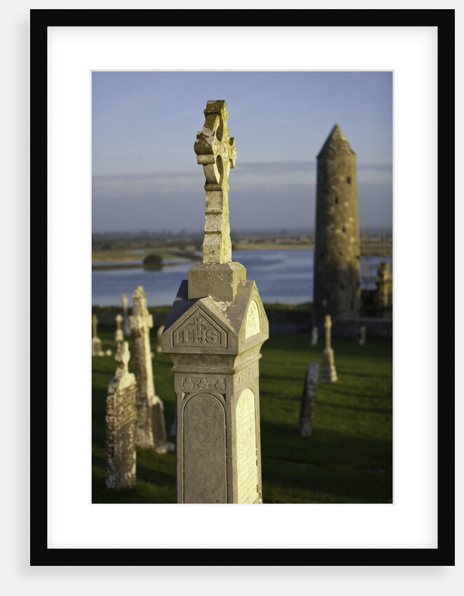 Gravestones at Clonmacnoise monastery by Anonymous