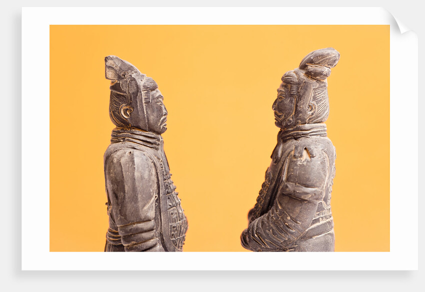 Miniature terracotta soldiers by Anonymous