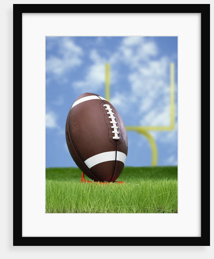 Football and field goal by Anonymous