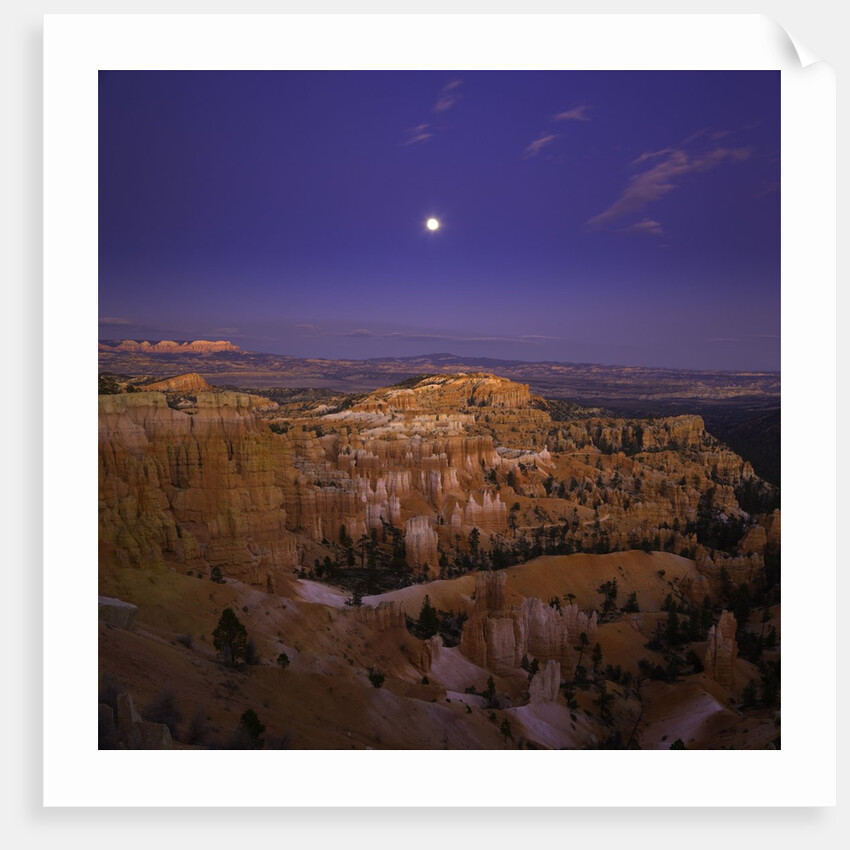 Moonrise over Bryce Canyon National Park by Anonymous