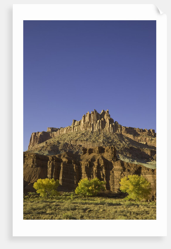 Castle and Fluted Wall Formations in Capitol Reef National Park by Anonymous