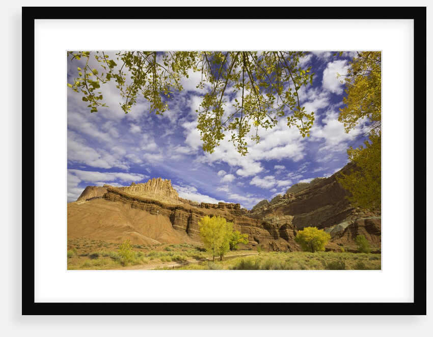 Castle and Fluted Wall Formations in Capitol Reef National Park by Anonymous