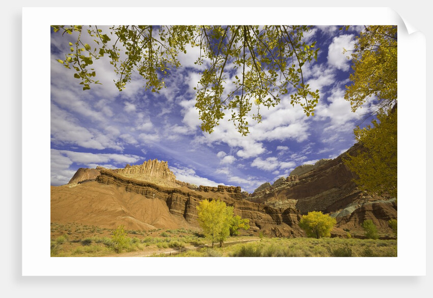 Castle and Fluted Wall Formations in Capitol Reef National Park by Anonymous