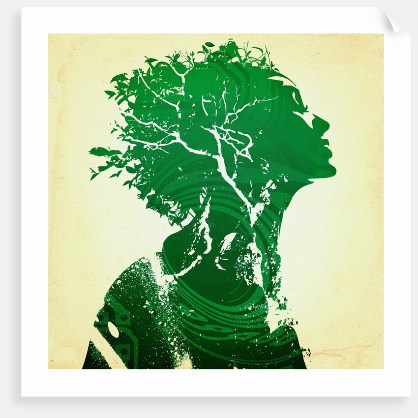 Green woman by Anonymous