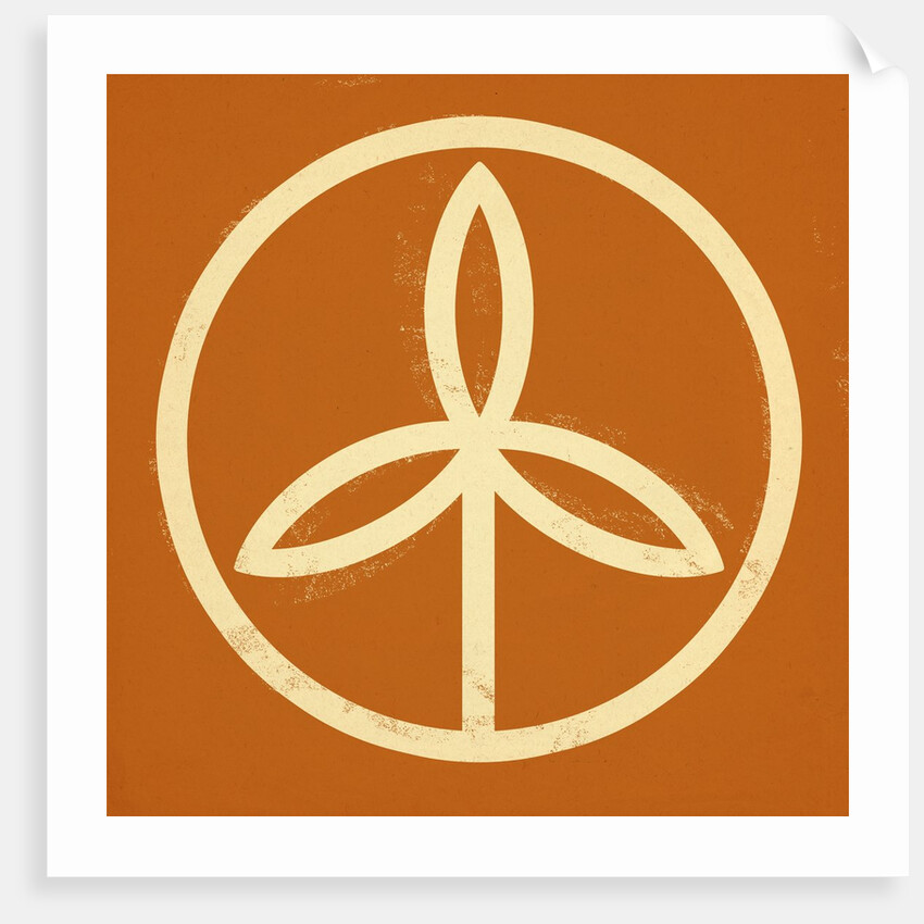 Plant in a circle symbol by Anonymous