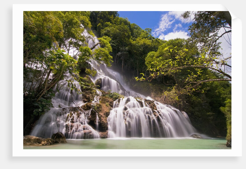 Waterfall in forest by Anonymous