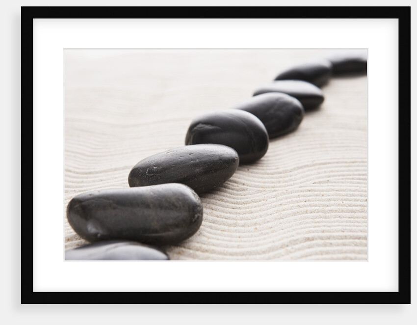 Rocks on sand by Anonymous