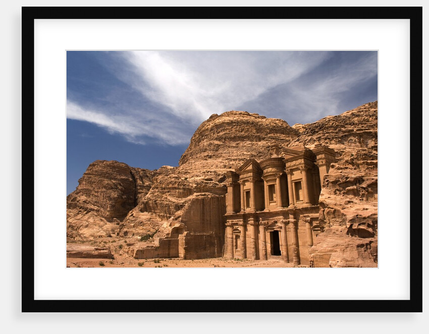 Nabatean tombs of Petra in Jordan by Anonymous