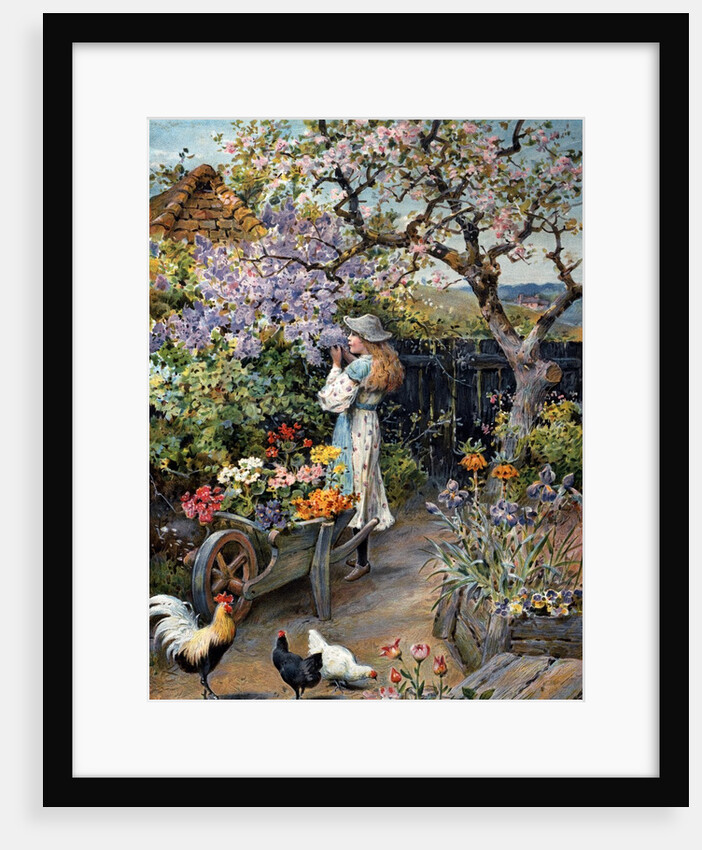 An English Cottage Garden by William Stephen Coleman