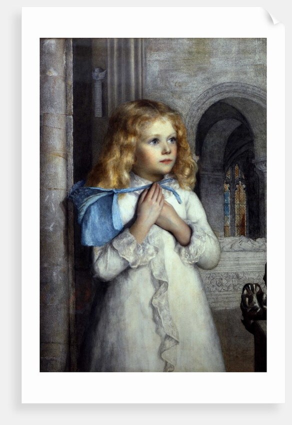 Her First Sermon by William Holman Hunt