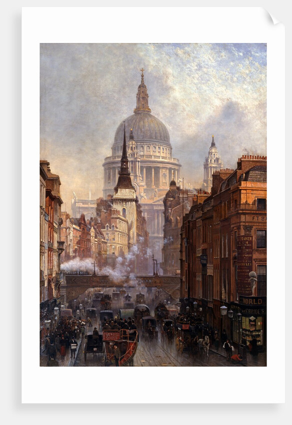 St. Paul's Cathedral and Ludgate Hill, London, England by John O'Connor