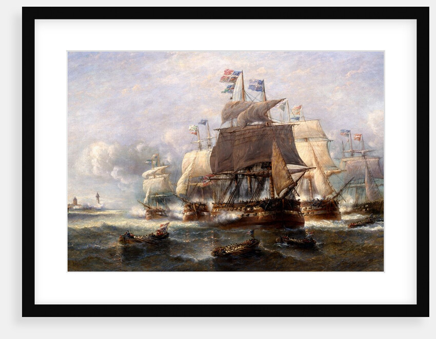 A Naval Engagement by Francois Musin