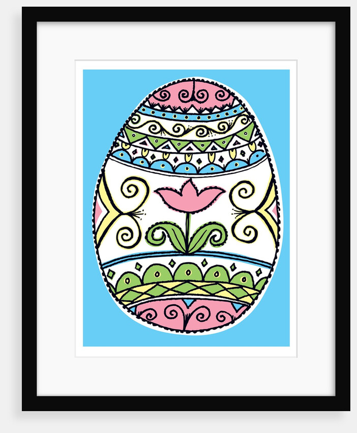 Decorated Easter Egg by Anonymous