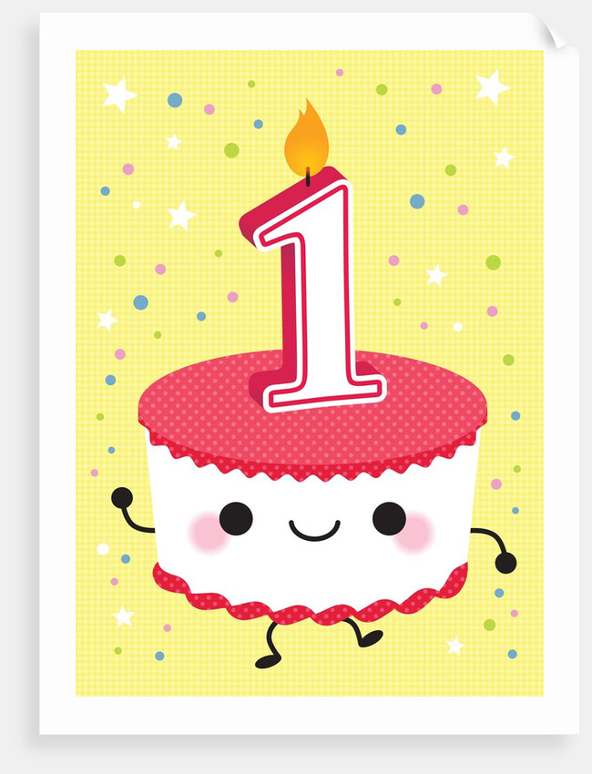 First Birthday Cupcake by Anonymous