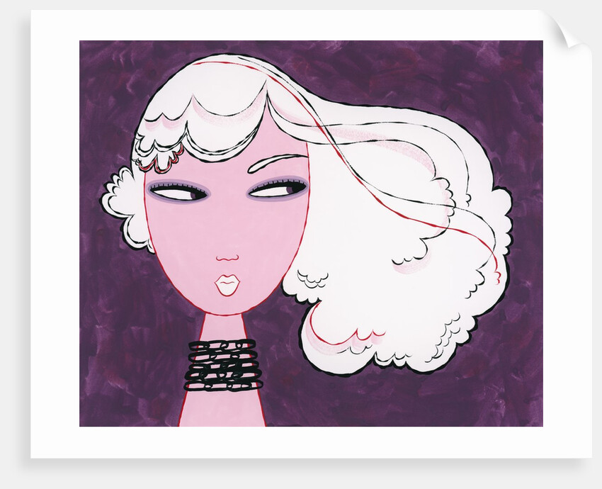 Woman with White Hair by Anonymous