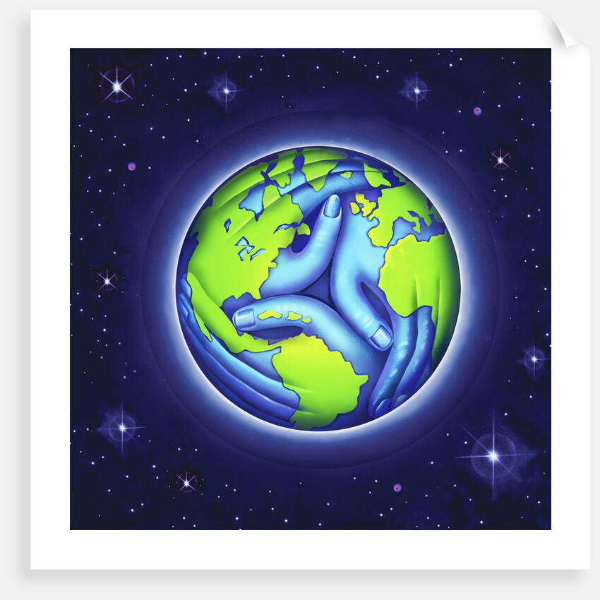 Hands on the Globe by Anonymous