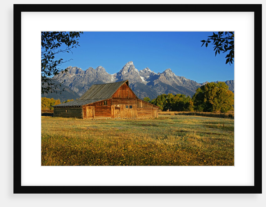 Barn and field by Anonymous