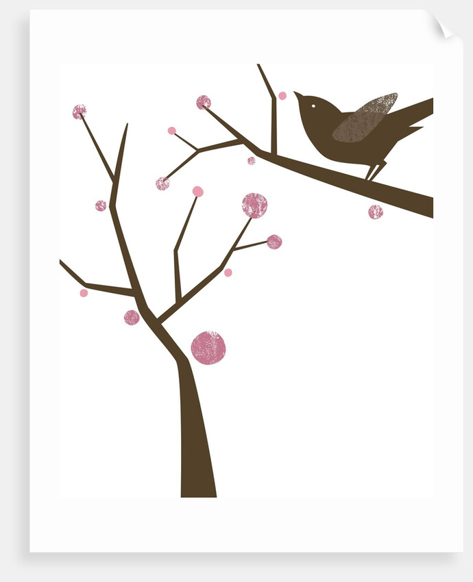 Bird in tree by Anonymous