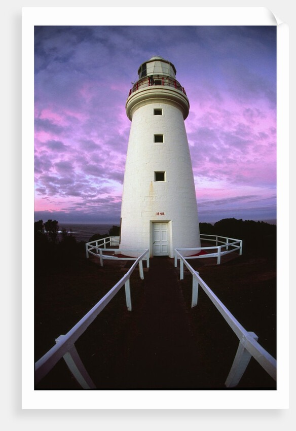Cape Otway Lighthouse at sunrise by Anonymous