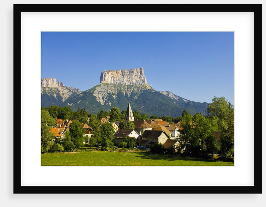 Mount Aiguille above the village of Chichilianne by Anonymous