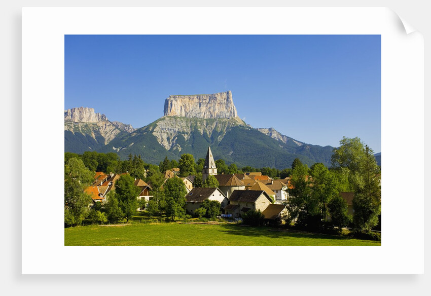 Mount Aiguille above the village of Chichilianne by Anonymous