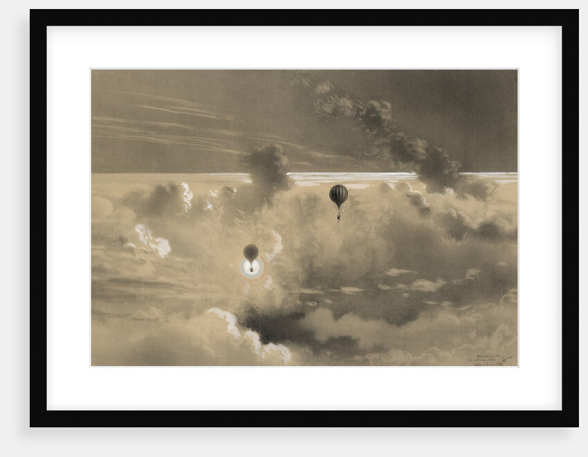 Drawing of Zenith balloon by Albert Tissandier