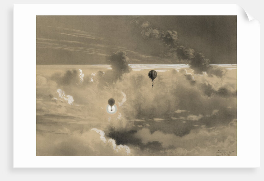 Drawing of Zenith balloon by Albert Tissandier