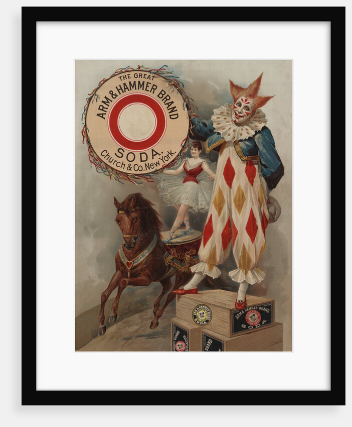 Arm & Hammer advertisement with circus performers by Anonymous