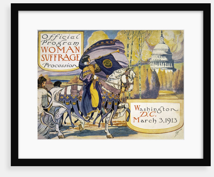 Official program woman suffrage procession by Anonymous