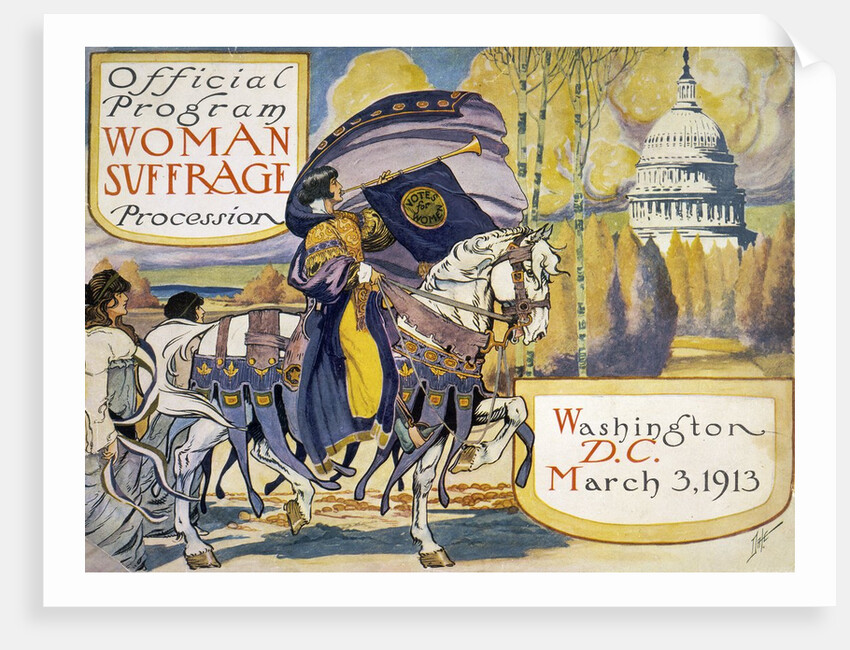Official program woman suffrage procession by Anonymous