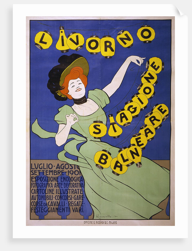Livorno Stagione Balneare poster by Leonetto Cappiello