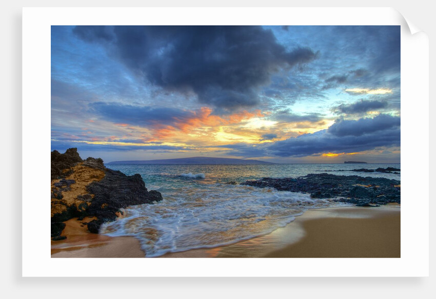 Sunset over Secret Beach at Makena on Maui by Anonymous