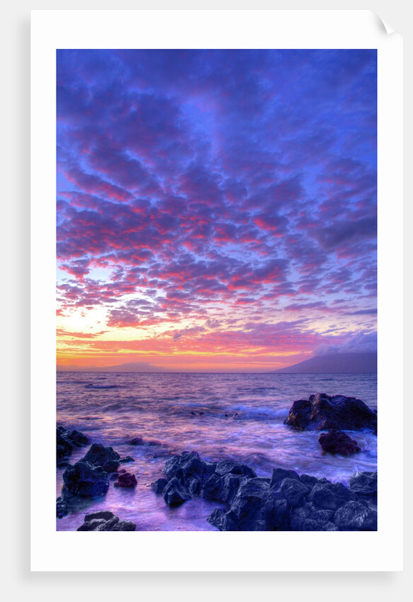 Sunset over beach at Wailea on Maui by Anonymous