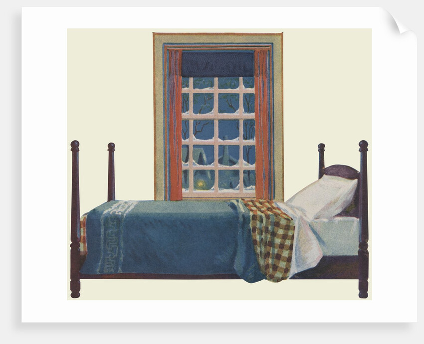 Bedroom in winter by Anonymous