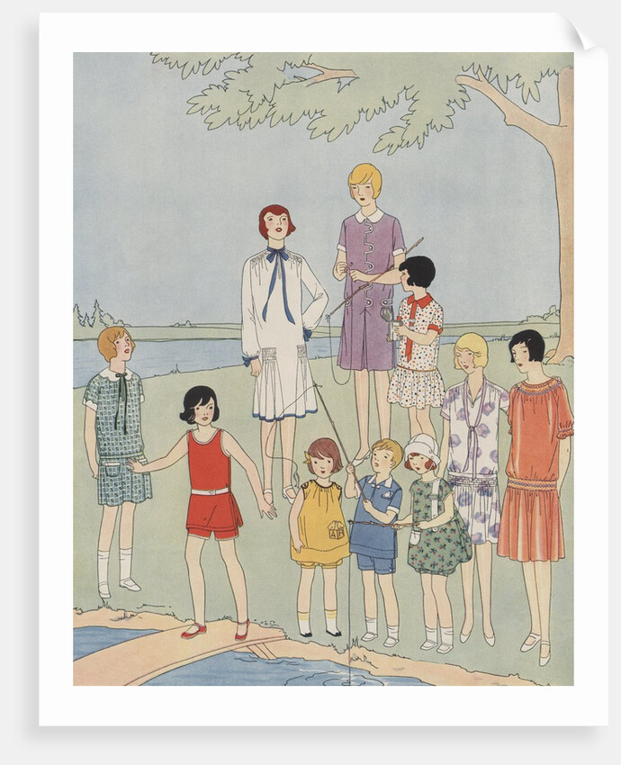 Children's and young ladies fashion from 1920s by Anonymous