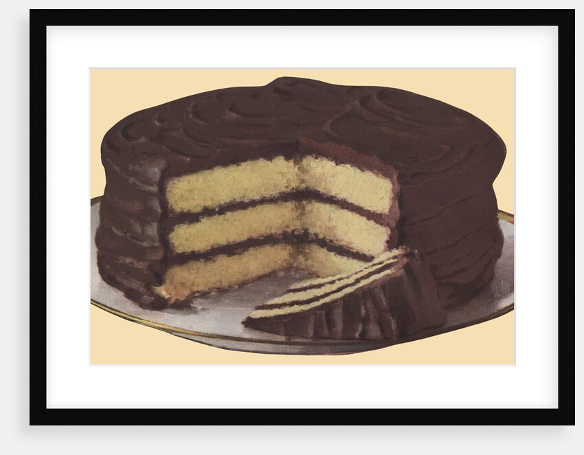 Chocolate layer cake by Anonymous